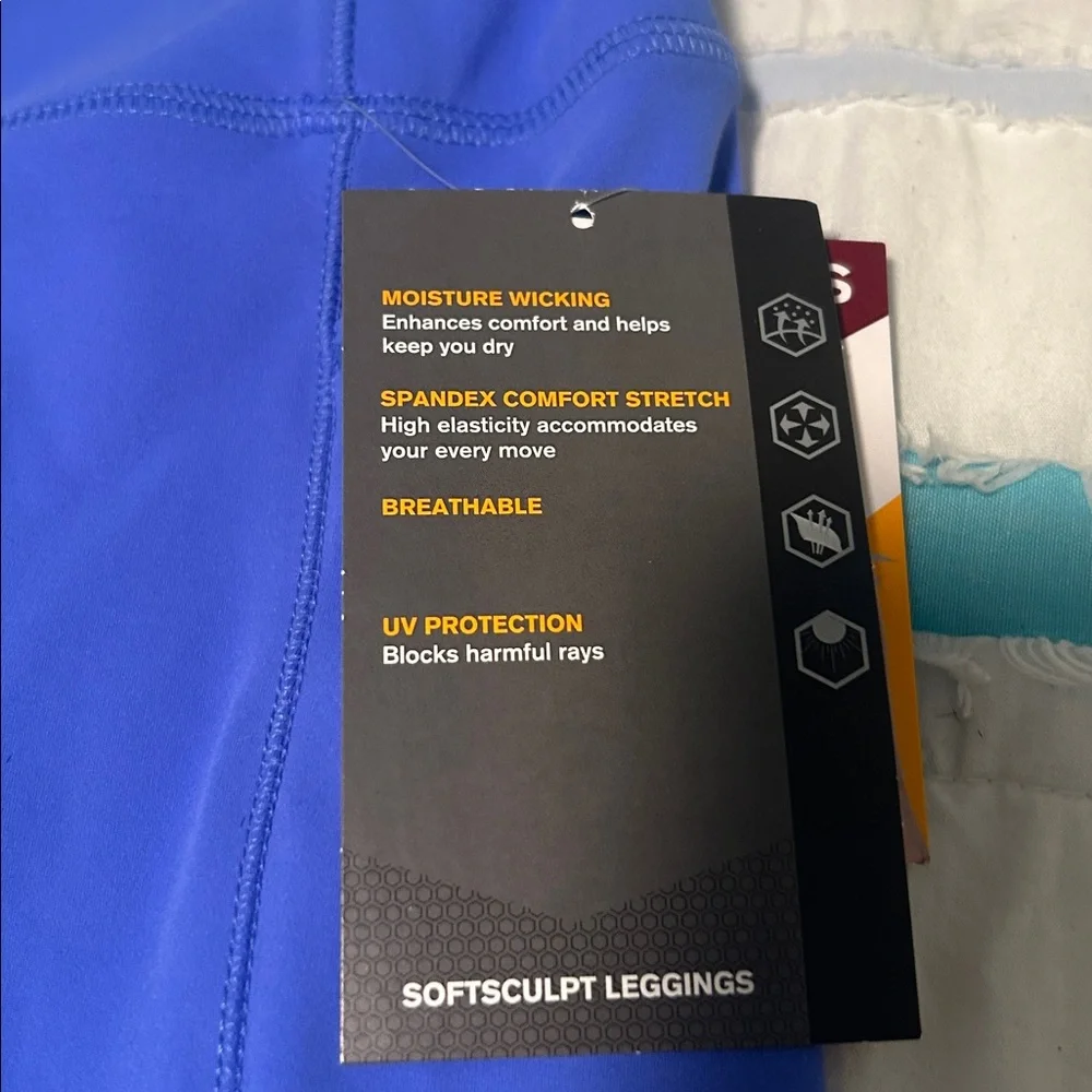 Avia Blue Activewear Leggings. - Picture 4 of 10